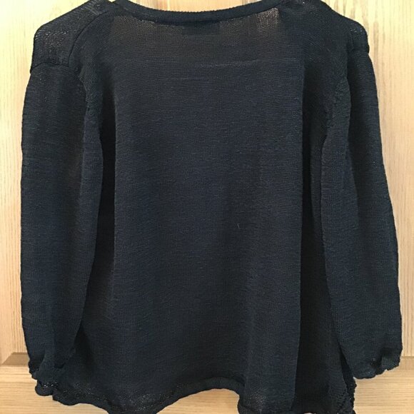 Kathie Lee Black Cardigan - Picture 2 of 2